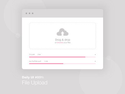 Daily UI #031: File Upload