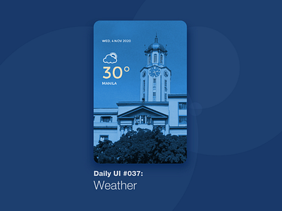 Daily UI #037: Weather dailyui 100daysofui weather