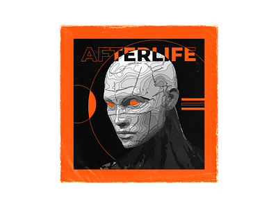 Afterlife album art album artwork artwork cd cover creative creative design design education futuristic illustration robotic vynil