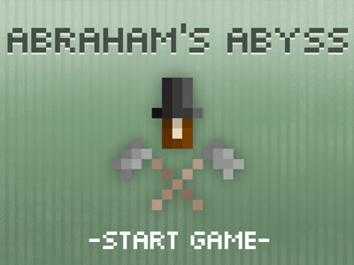 Abrahams Abyss Start Screen 8bit game art ios game pixel art videogame