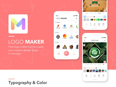 Logo Maker App app design app mobile logo logo maker mobile design mobile tool