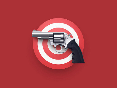 Shooter Game Icon game gun icon red shooter target