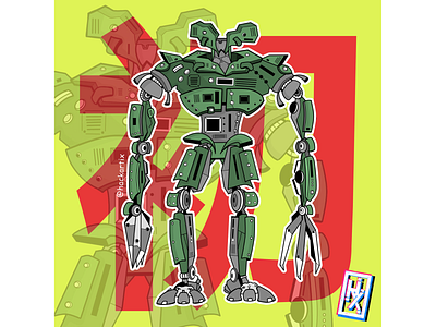 My Robot 0001 artwork bitmap cartoon cartoon illustration concept art cyberpunk horizon illustration machine art retro robot robot illustration terminator transformers vectorart