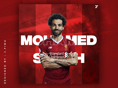 MOHAMED SALAH - LIVERPOOL F.C | Poster Design adobe art branding dark design flat gradient graphicdesign liverpool fc maroon memphis minimal mohamedsalah photoshop posterdesign red