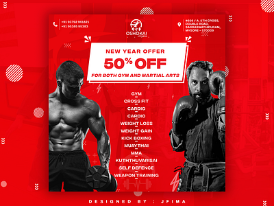 Oshokai Fitness | New year sale ad