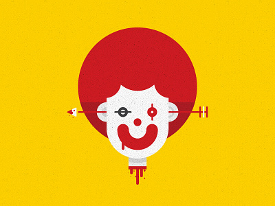 Bloody Mac death icon illustration mcdonald ronald
