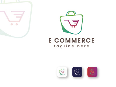 e commerce logo design amazing logo brand identity business logo design e commerce e commerce logo flat icon logodesign modern logo ui