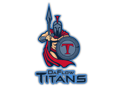 DaFlow Titans Neu design fantasy football football illustration logo sports