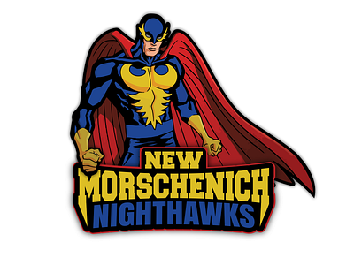 New Morschenich Nighthawks design fantasy football football illustration logo sports
