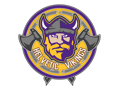 Helvetic Vikings design fantasy football football illustration logo sports