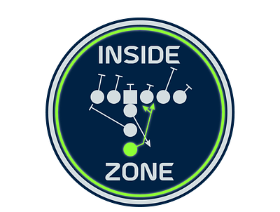 Inside Zone Blog design fantasy football football illustration logo sports