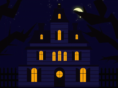 The Spooky Night ! animation design illustration motion graphics vector