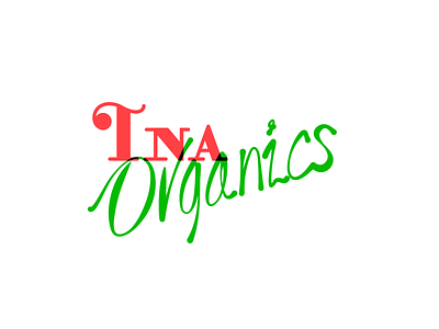 INA Organics brand branding logo type typography