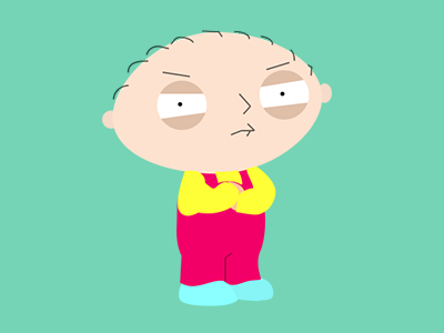 Stewie Griffi - Family Guy angry baby cartoon family guy flat green hero mood nervous stewie griffi