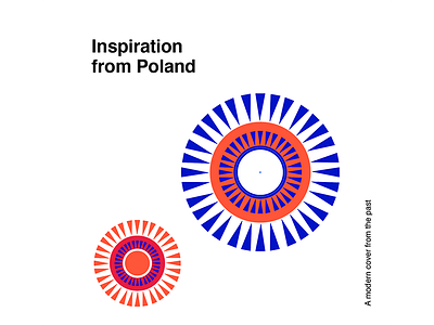 Inspiration from Poland abstract cover drawing flat flowers illustration minimalistic oldschool poland typography vintage