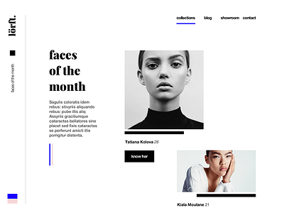 Fashion Website 2017 beautiful black faces fashion illustration luxury model typo typography website woman