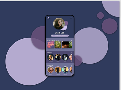 Daily UI 006 // User Profile daily ui dailyui design mobile music music app phone profile user user profile userinterface