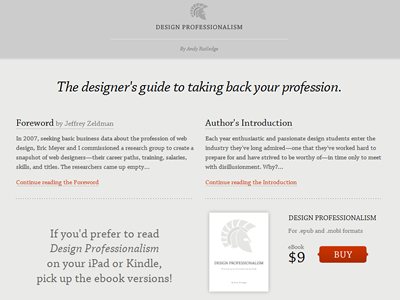 Design Professionalism - published