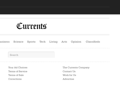 Currents news theme white