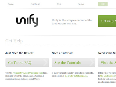 Unify Redesign redesign unify