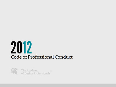 The Code gray professionalism teal