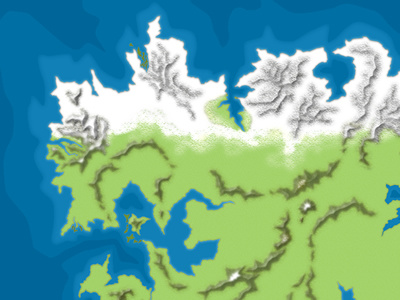 Map Progresses blue green map mountains