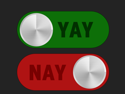 Yay Or Nay Switches interface design switch ui users