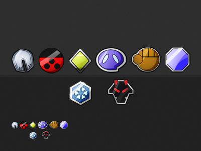 Gym Badge Generation II badges generation two gym icons johto photoshop pokemon