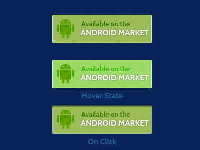 Android Market Button android button market noise texture three states