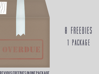 Package For You box freebies friday psd site tape