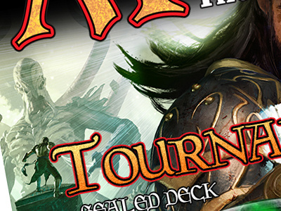 MtG Tournament Ad paper magazing advertising print work trading cards magic magic the gathering