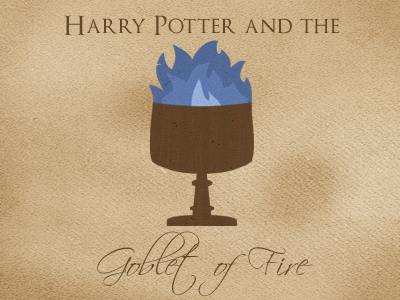 The Goblet of Fire goblet harry potter icons poster typography