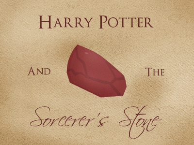 The Sorcerer's Stone harry potter icons poster stone typography