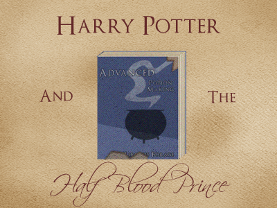 Half Blood Prince book harry potter icons poster potions typography
