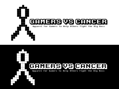 Gamers vs. Cancer Logo apparel cancer charity designs gamers games t shirts