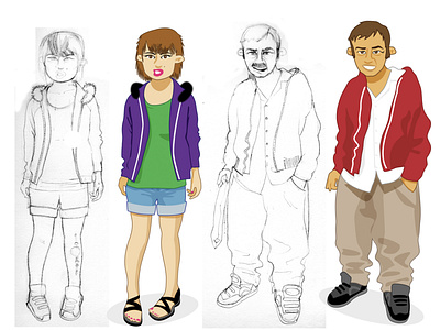 Dodgy Characters #01 adobe illustrator illustration sketch vector