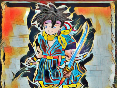 Goku In Ninjaverse anime animeart design graphics illustration