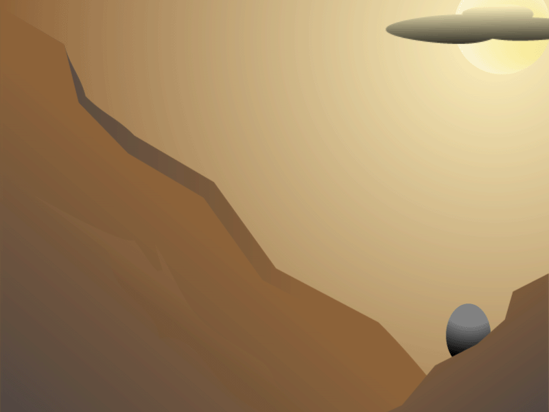 Desert Scene aftereffects animation design graphics