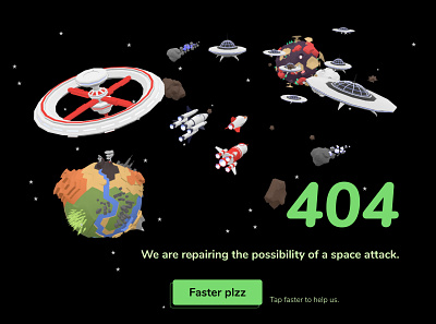 404 404 404 error page design illustration interaction ui ux vectary 3d web website