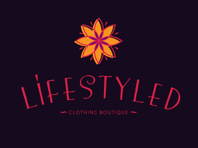 Lifestyled-clothing boutique boutique fashion flower clothing logo women