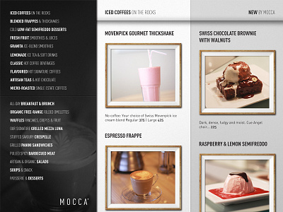 Mocca app design bar cafe coffe mocca restaurant
