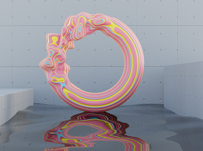 Abstract 3d render 3d abstract art blender design graphic design