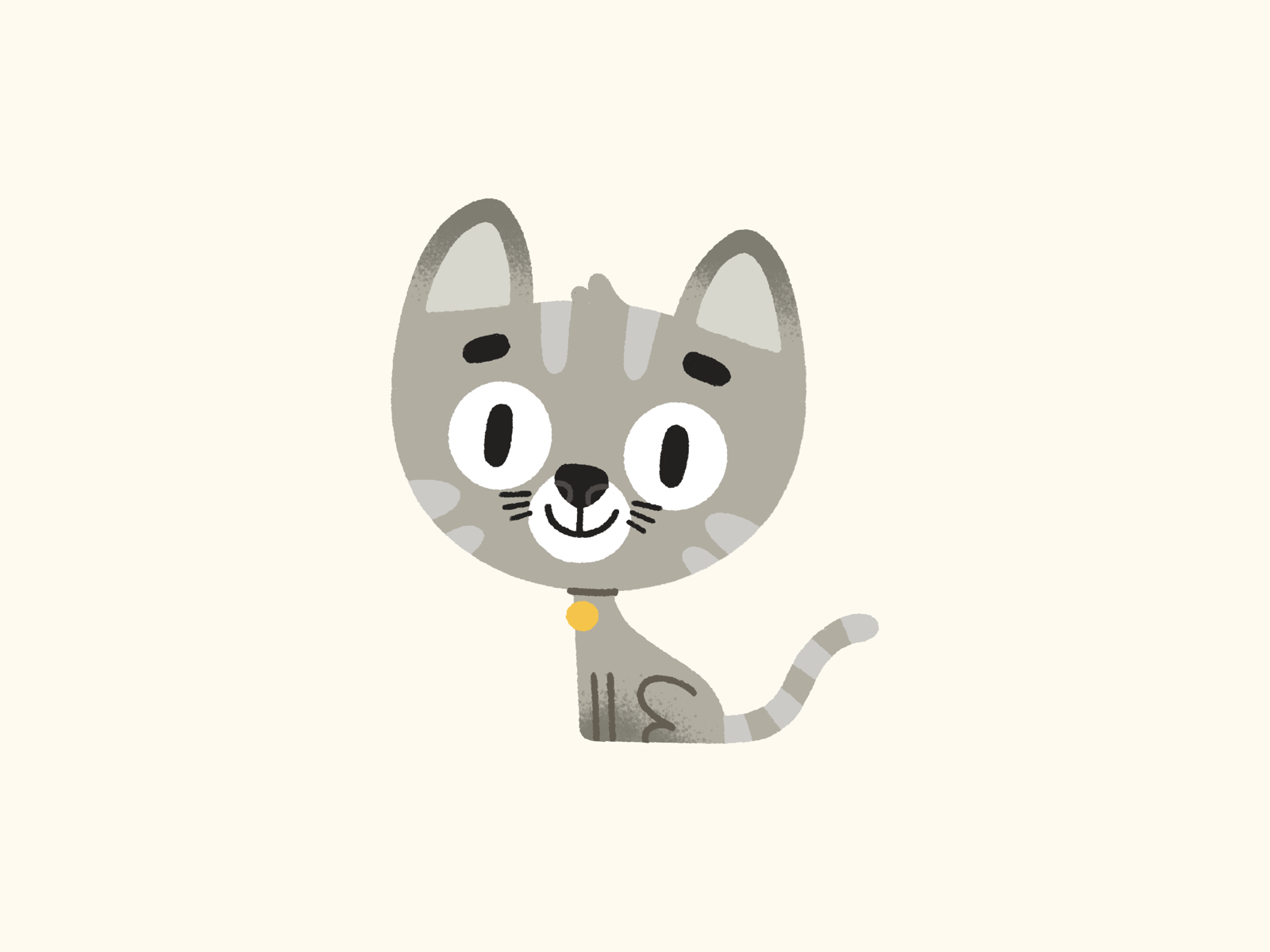 Shhhcat 🐱 animal cartoon cat character cute design funny icon illustration kitten line mascot pet simple