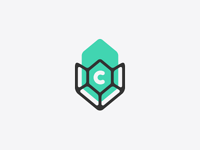 Crystal Turtle crystal design identity letter lettering line logo marks monogram simple type typography