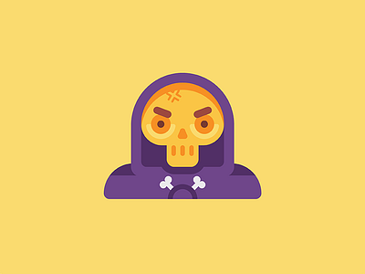 Style Test character illustration skeletor skull vector