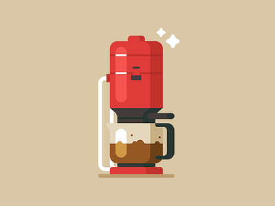 Coffee Machine bottle braun coffee icon illustration machine minimal vector web