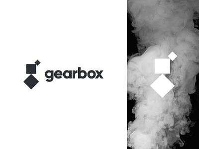 Gear Box Hookah - Logo balance box geometric hookah identity illustration line logo marks monogram simple smoke