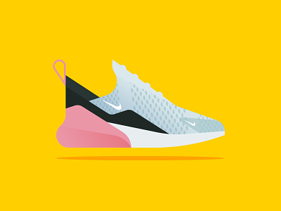 Nike AirMax 270 270 air gradient icon illustration minimal nike sneaker sport vector web
