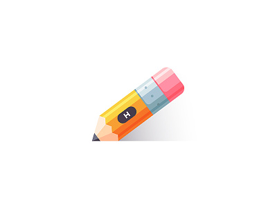 Pencil ✏️ draw icon illustration minimal pencil vector web