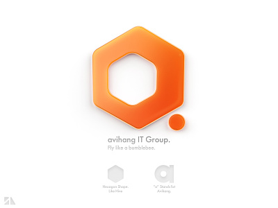 Avihang IT group Logo bumblebee design design art design process fly group hexagon hive illustration it logo neumorphic neumorphism orange salaranahid